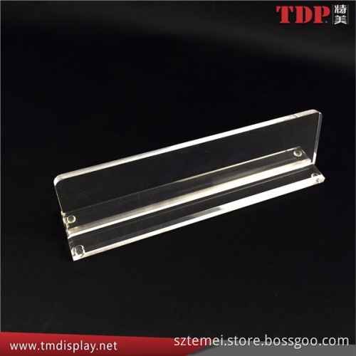 Factory Directly Clear T Shape Assembly Acrylic Reservation Table Sign